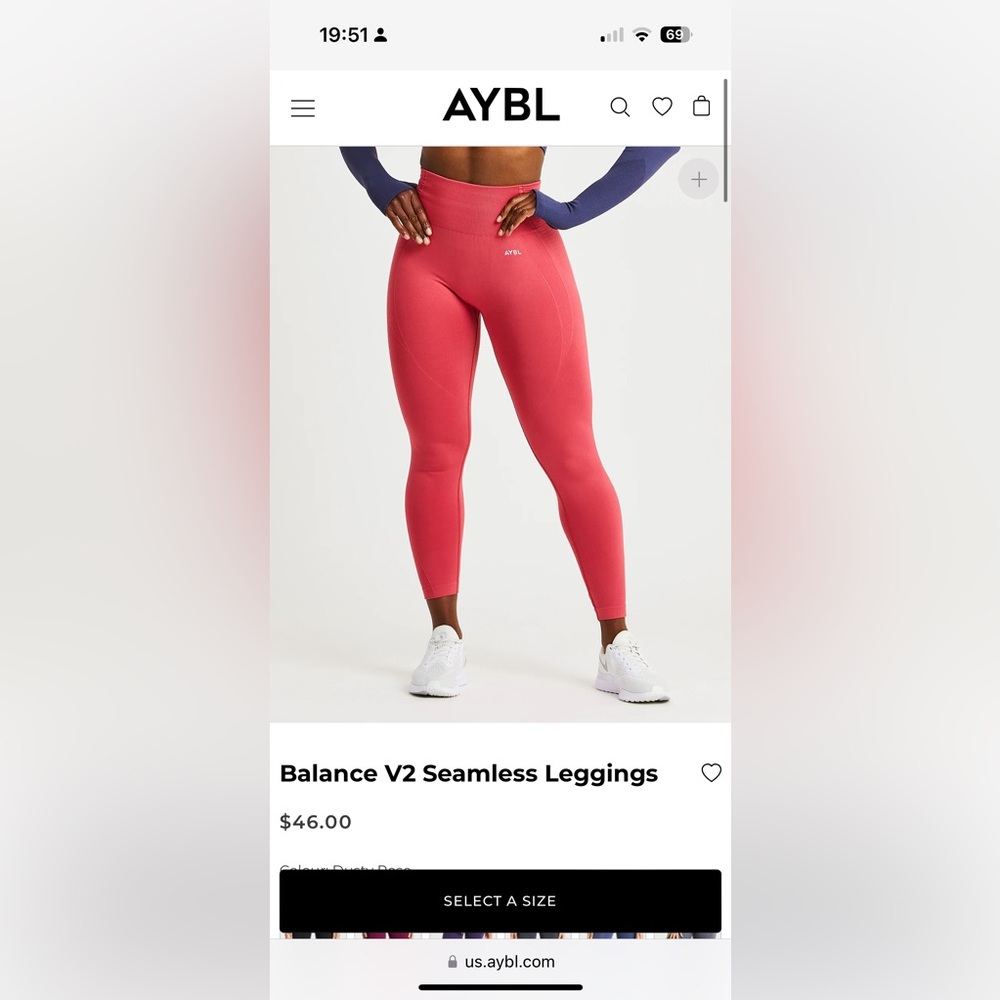 Dusty Rose Aybl Leggings
